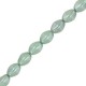 Czech Pinch beads 5x3mm Chalk white teal luster 03000/14459